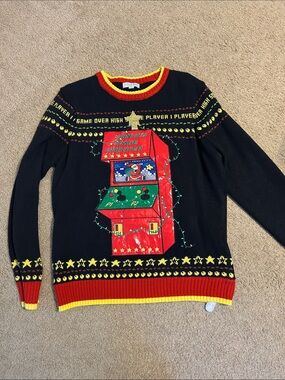 Light Up Video Game Christmas Ugly Sweater